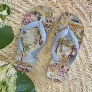 Chinelo Estampa Azul Céu Farm
