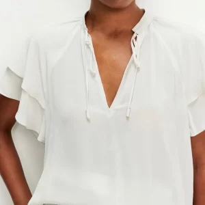 Blusa manga babados