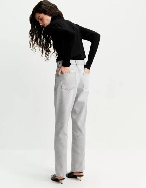 Calça jeans reta cinza - Image 4