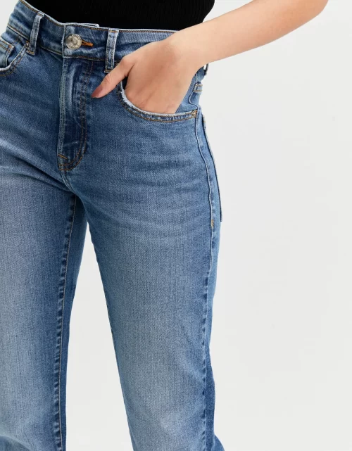 Calça jeans slim cintura média - Image 2
