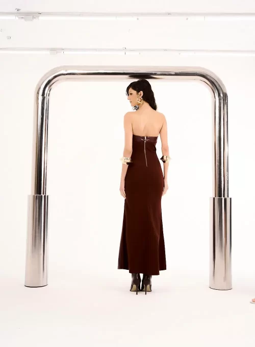 Vestido Longo Com Fenda Frontal - Imagem 2