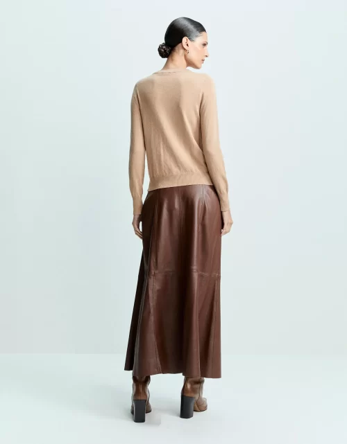 Tricot básico gola careca khaki - Image 2