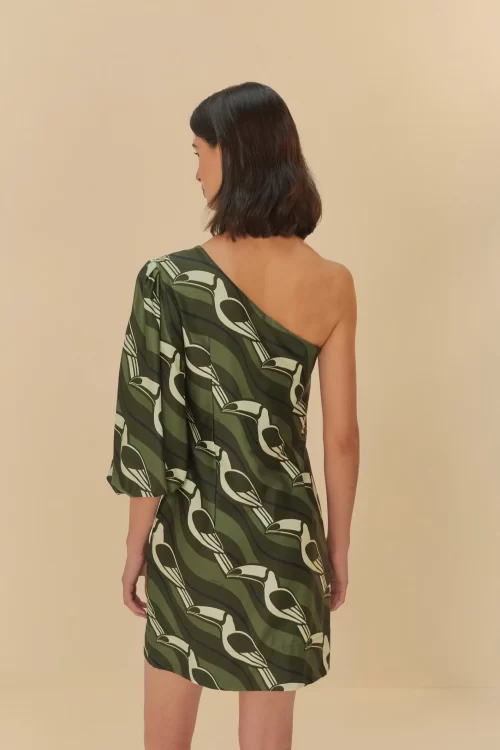 Vestido Curto Estampado Tucano Gráfico - Imagem 2