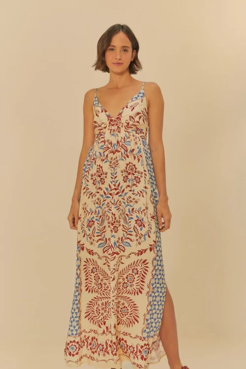 Vestido Cropped Estampado Borbolina