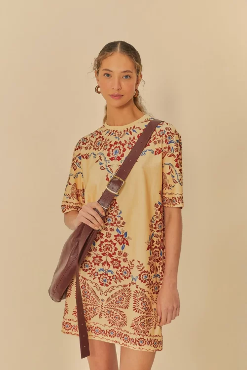 Vestido T-Shirt Estampado Borbolina