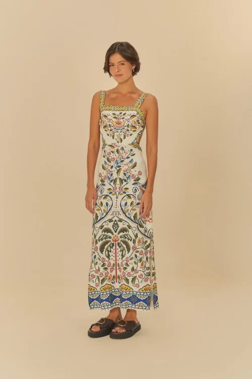 Vestido Midi Estampado Sonho Guaraná