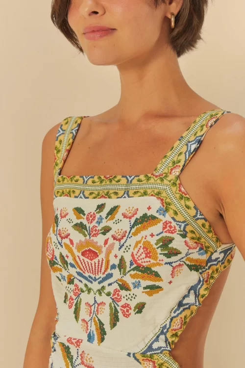 Vestido Midi Estampado Sonho Guaraná - Image 3