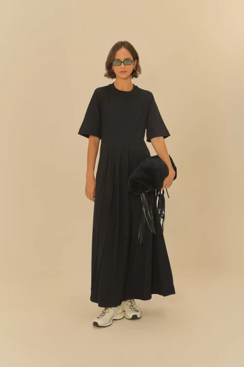 Vestido Cropped Pregas T-Shirt