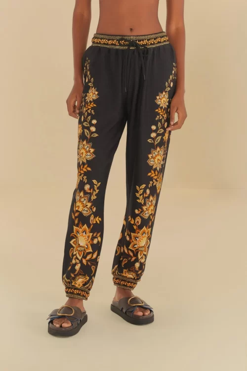 Calça Moletom Estampada Flora Abacaxi - Imagem 2