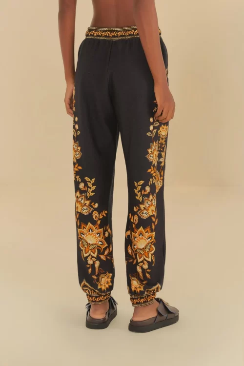Calça Moletom Estampada Flora Abacaxi - Imagem 3