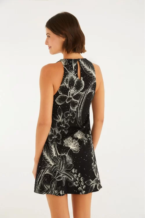 Vestido Curto Estampado Céu De Flor - Imagem 3