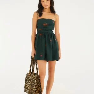 Vestido Curto Estampado Florestinha