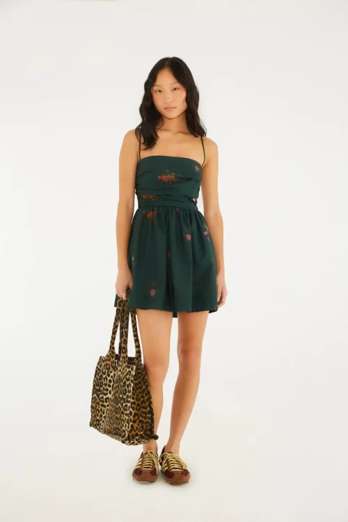 Vestido Curto Estampado Florestinha