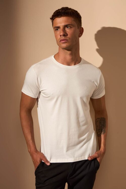 CAMISETA BÁSICA SLIM EGÍPCIO - OFF WHITE