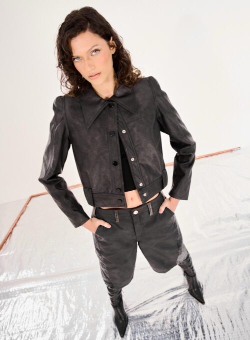 JAQUETA CROPPED WASHED BLACK
