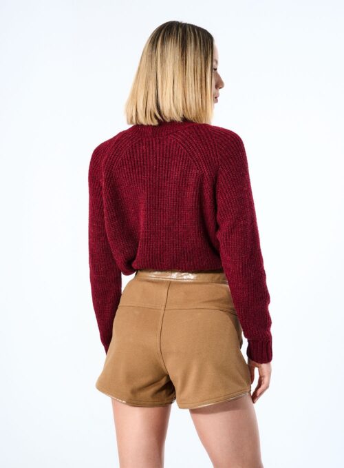 Short Couro Sintético com Bolsos - Imagem 3