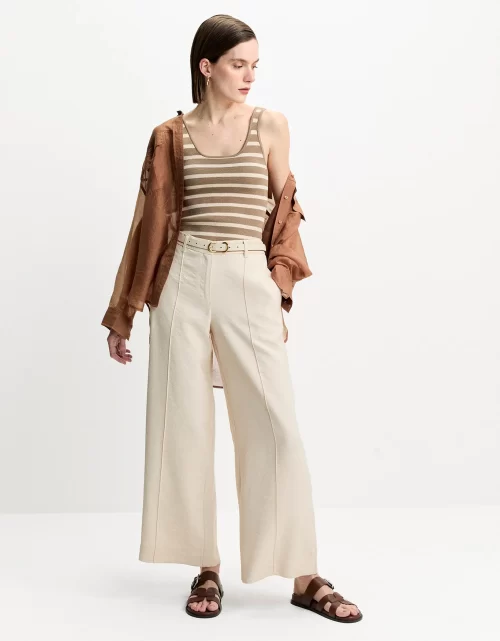 Calça reta alfaiatada