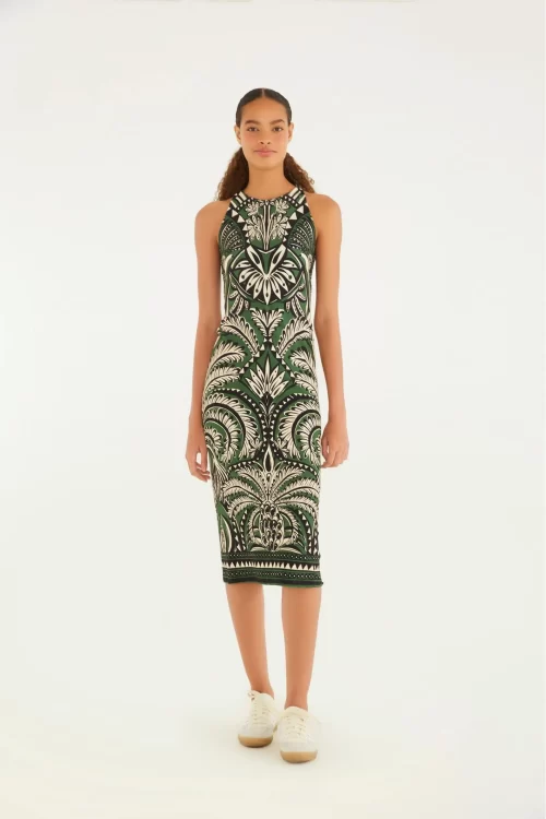 Vestido Midi Estampado Balamana
