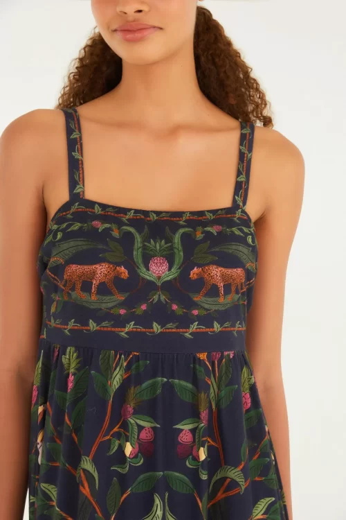 Vestido Midi Estampado Floresta Doce - Imagem 2
