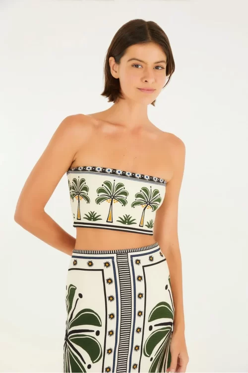 top reto estampado jardim tropical