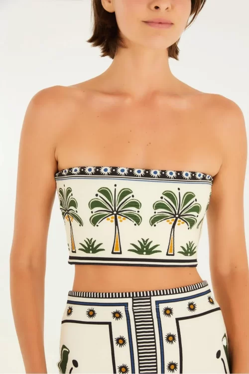 top reto estampado jardim tropical - Imagem 2